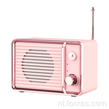 Oplaadbare retro tv -luidspreker mini vintage luidspreker